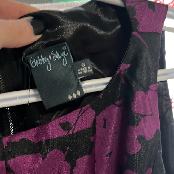 Purple and black gabby style dress - Picture 4 of 6